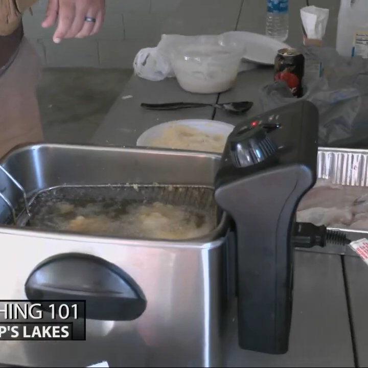 Keith Kaiser is trying out catfish this morning